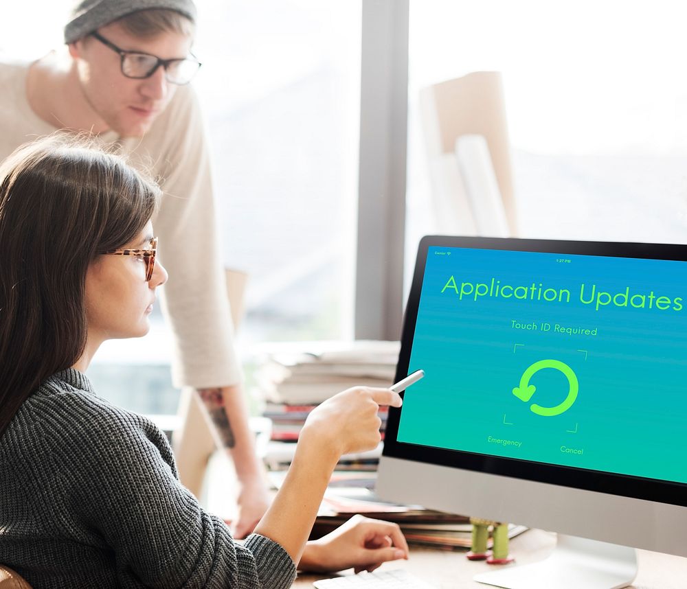 Application Updates Upgrade New Version Concept