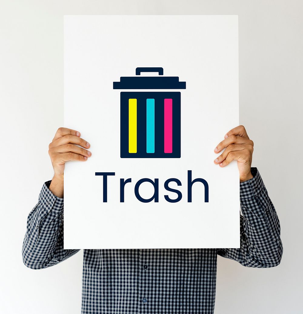Delete Remove Trash Can Application Graphic
