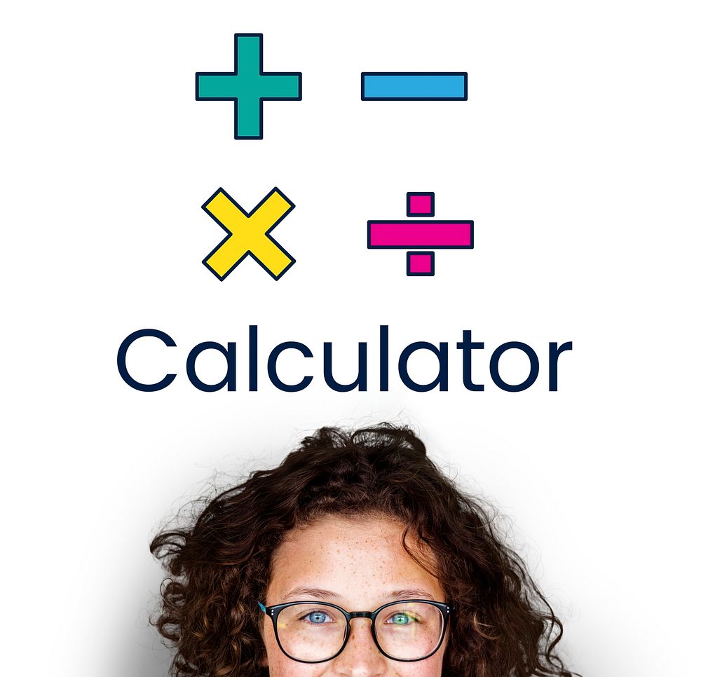 Illustration of mathematics calculator symbol