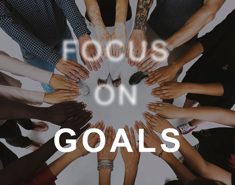 Focus on Goals Mission Aim Word Motivation