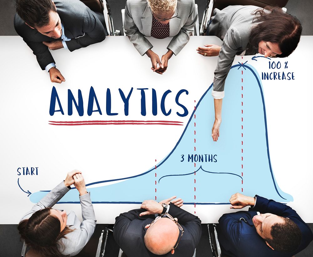 Analytics Report Progress Strategy Concept