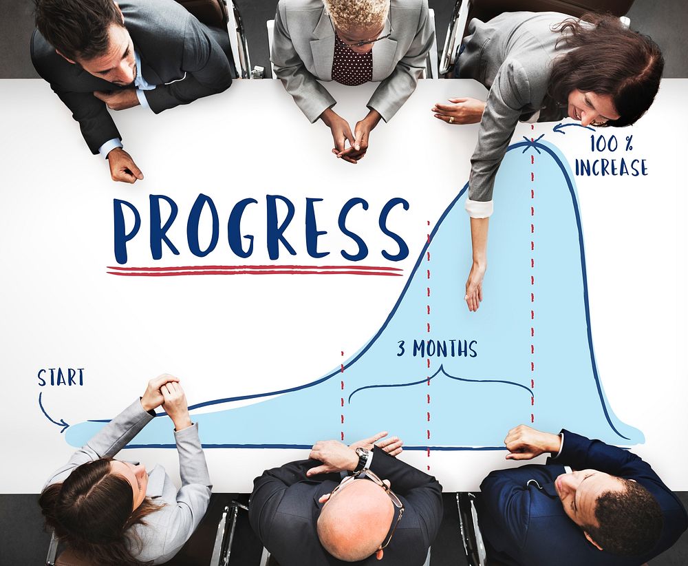 Progress Report Analytics Strategy Concept