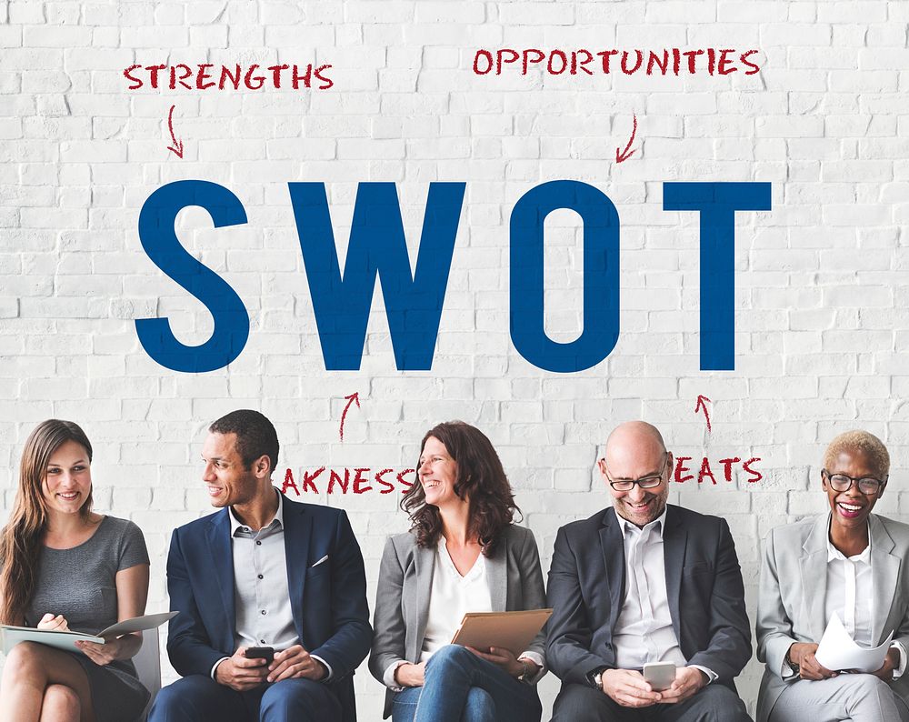 SWOT Business Company Strategy Marketing Concept