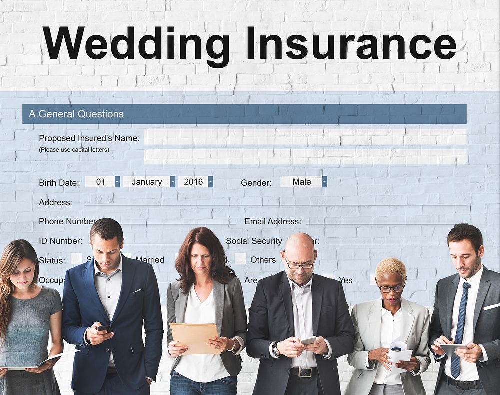 Wedding Insurance Marriage Form Concept