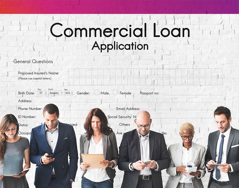 Commercial Loan Application Form Concept