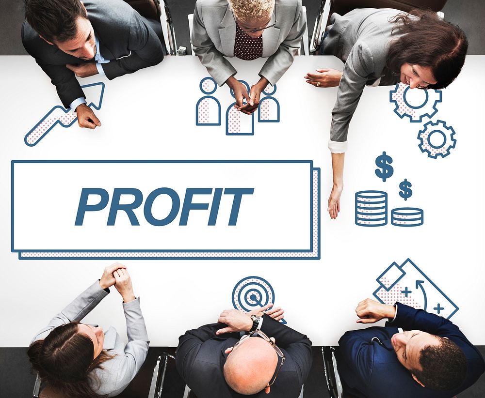 Profit Business Financial Gain Graphic Concept