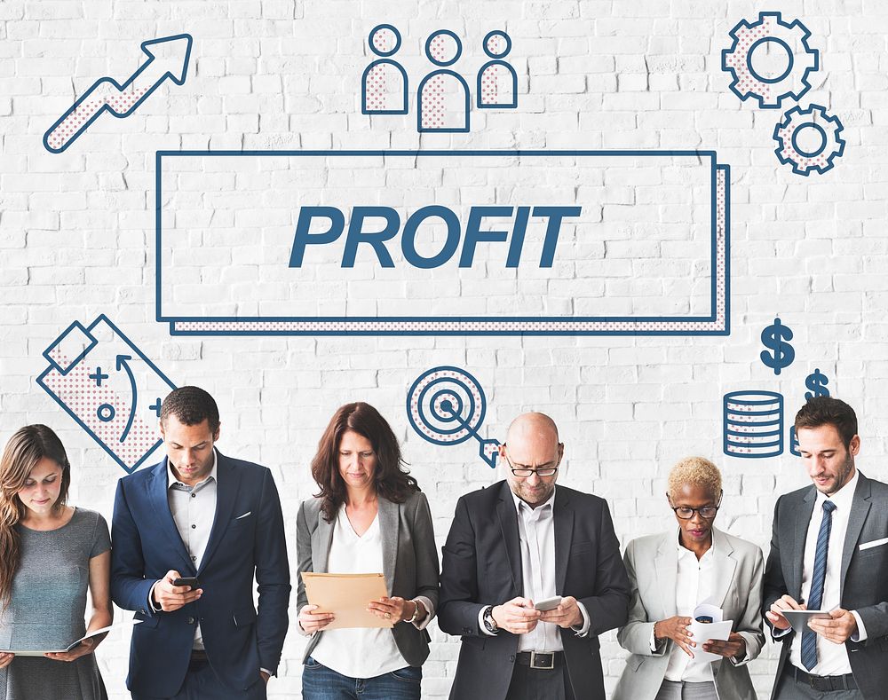 Profit Business Financial Gain Graphic Concept