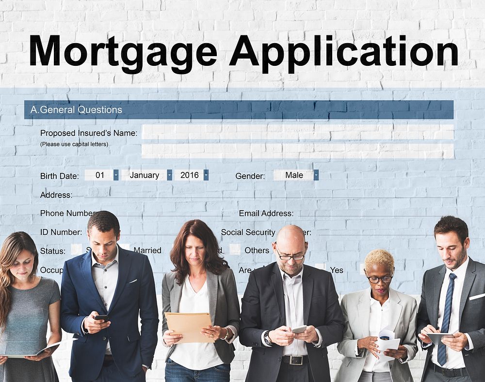 Mortgage Application Home Loan Concept