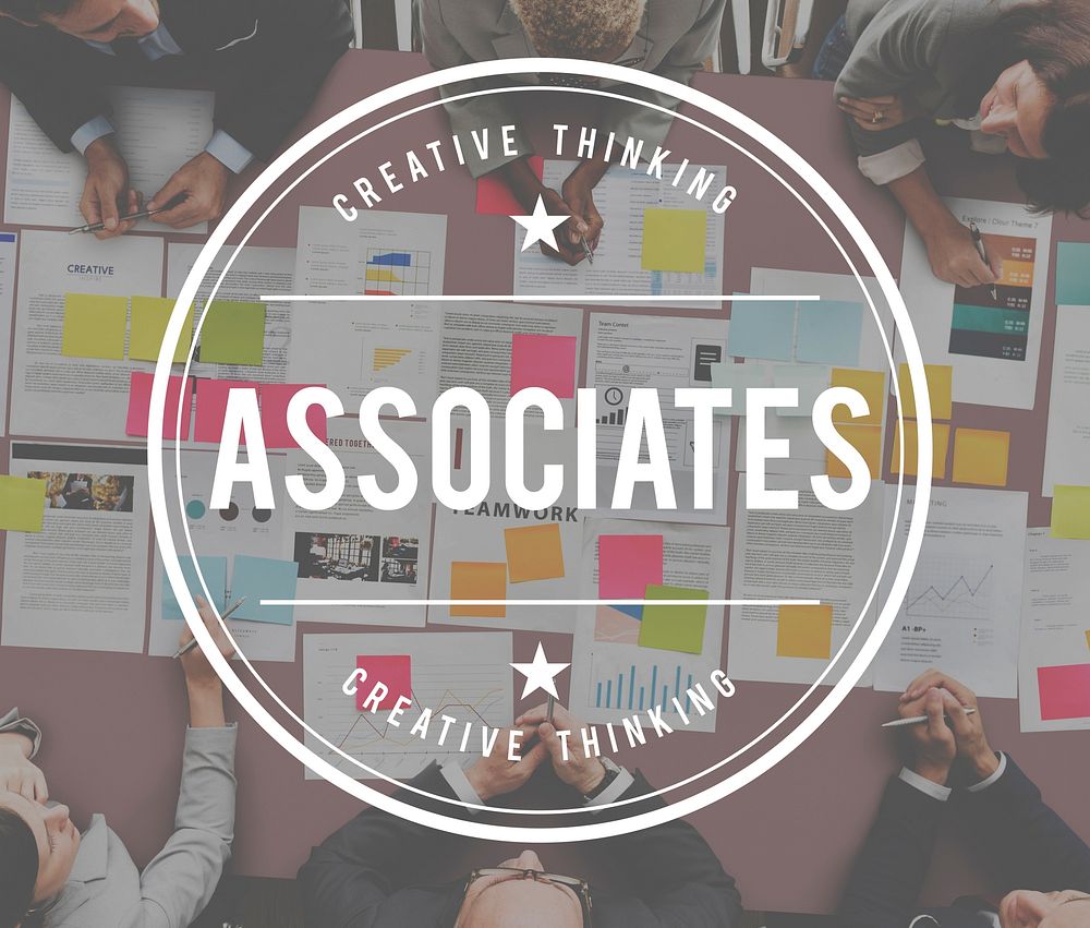 Associates Team Coworker Group Partners Concept