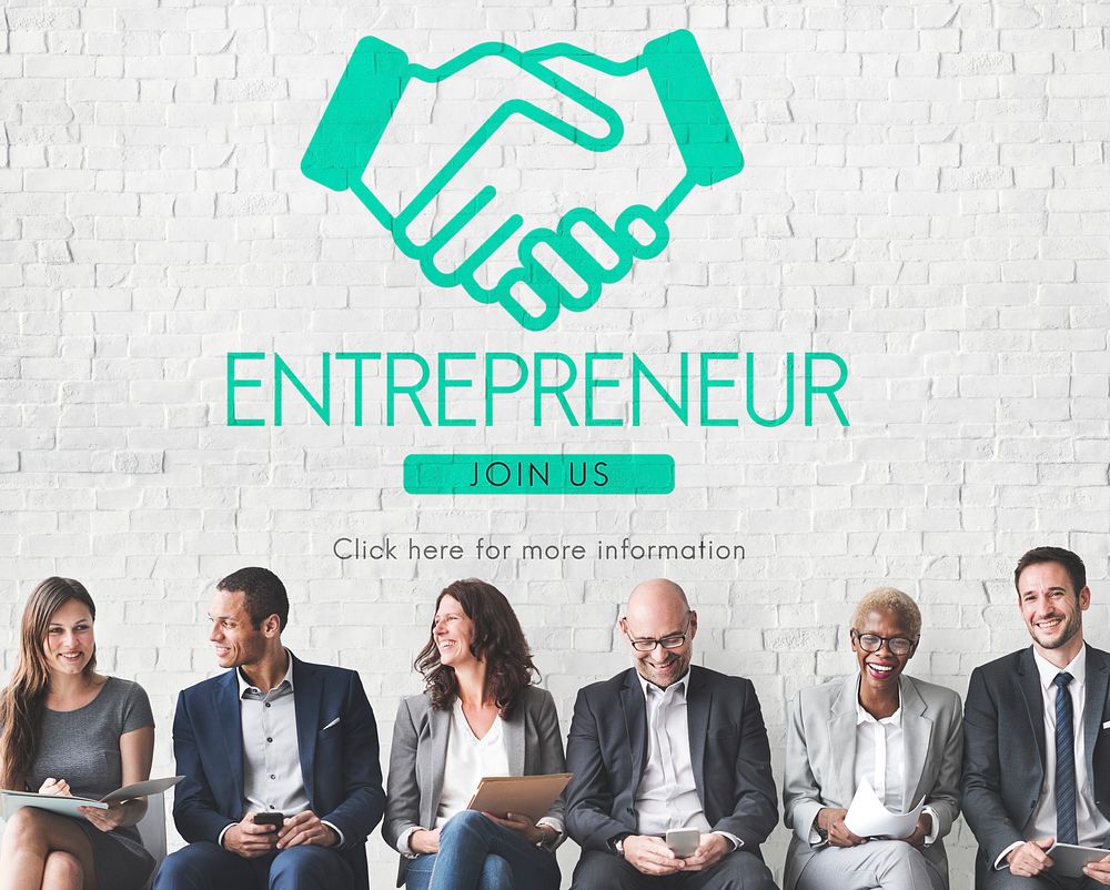Entrepreneur Business Venture Handshake Graphic