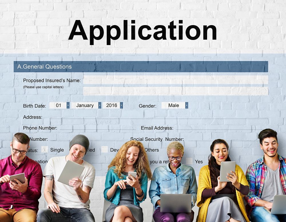 Application Online College Form Concept