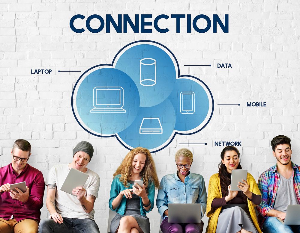 Connection Cloud Network Communication Concept