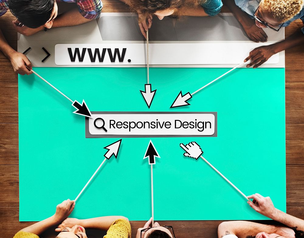 Responsive Web Design Graphic Word