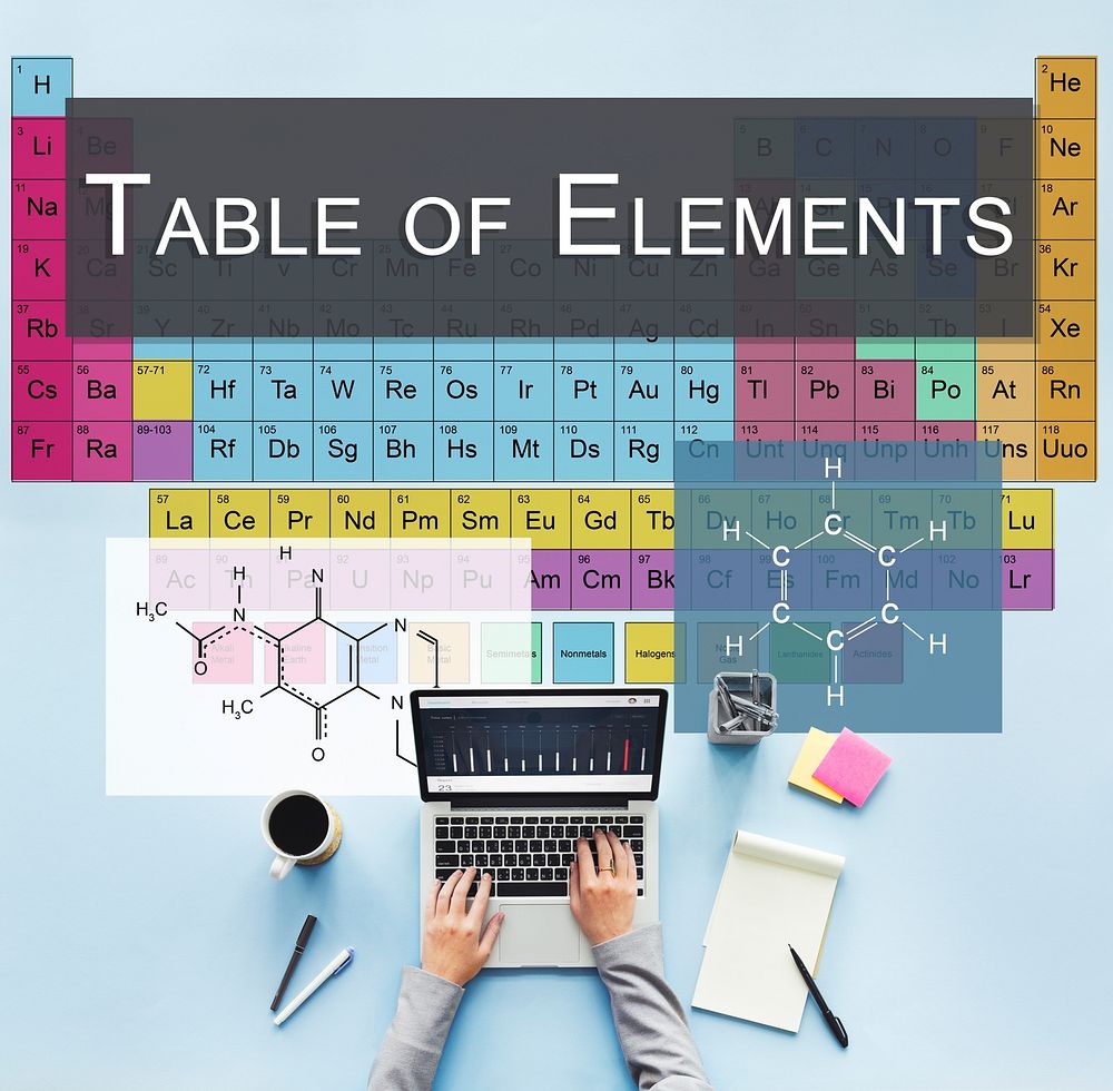 Chemical Bonding Experiment Research Science Table of Elements Concept