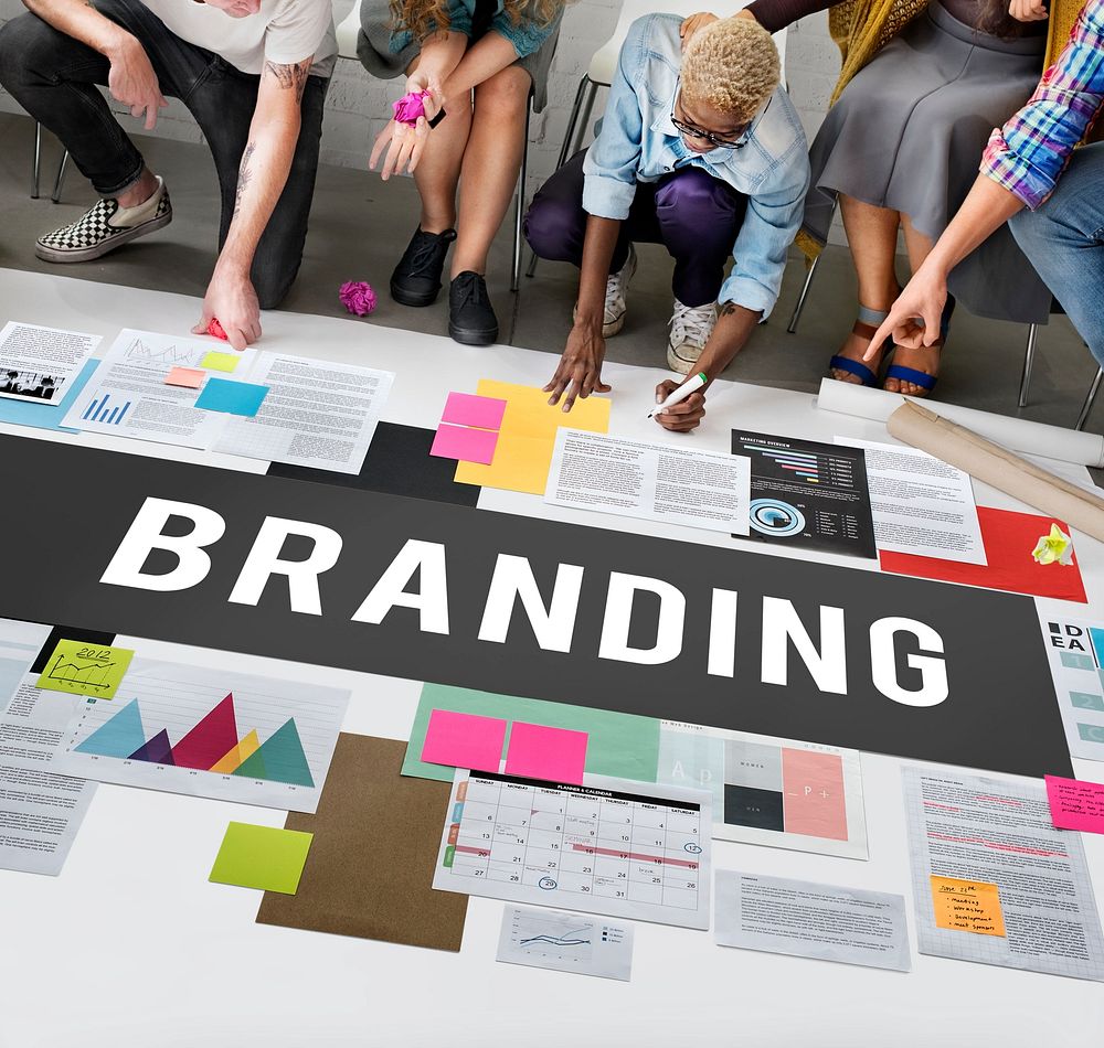 Branding Copyright Label Logo Marketing Sign Concept