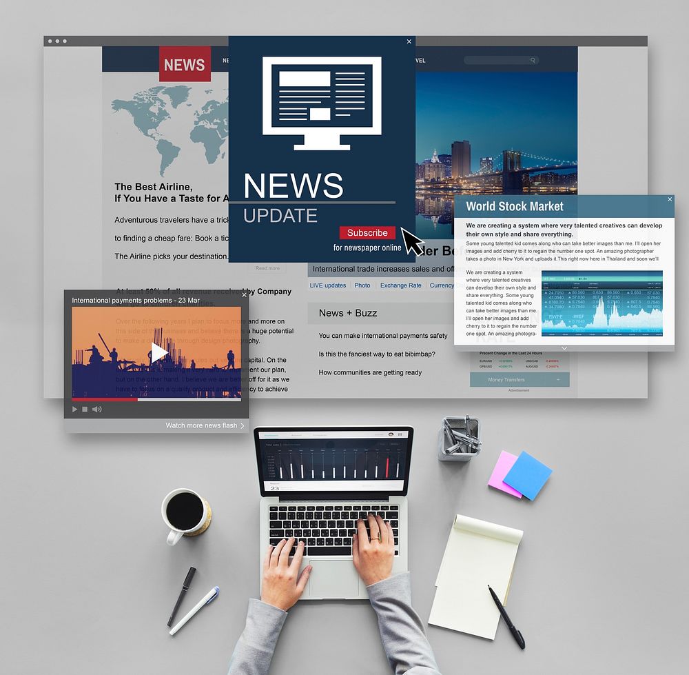 News Update Journalism Headline Media | Premium Photo - Rawpixel