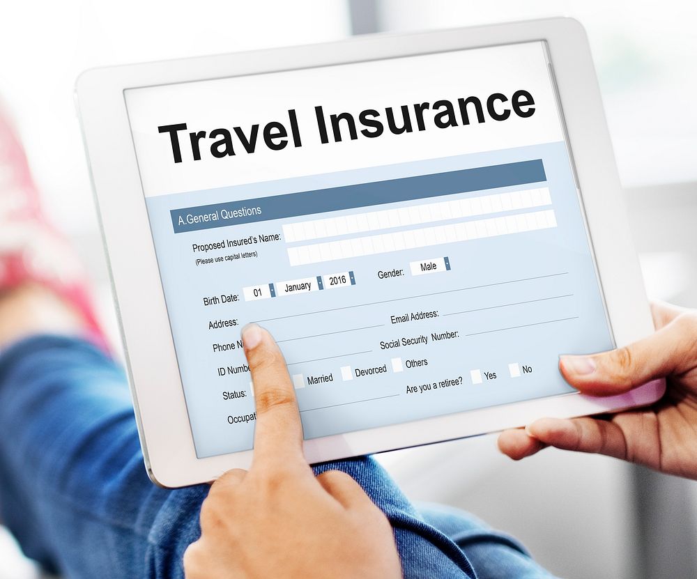 Travel Insurance Claim Form Concept