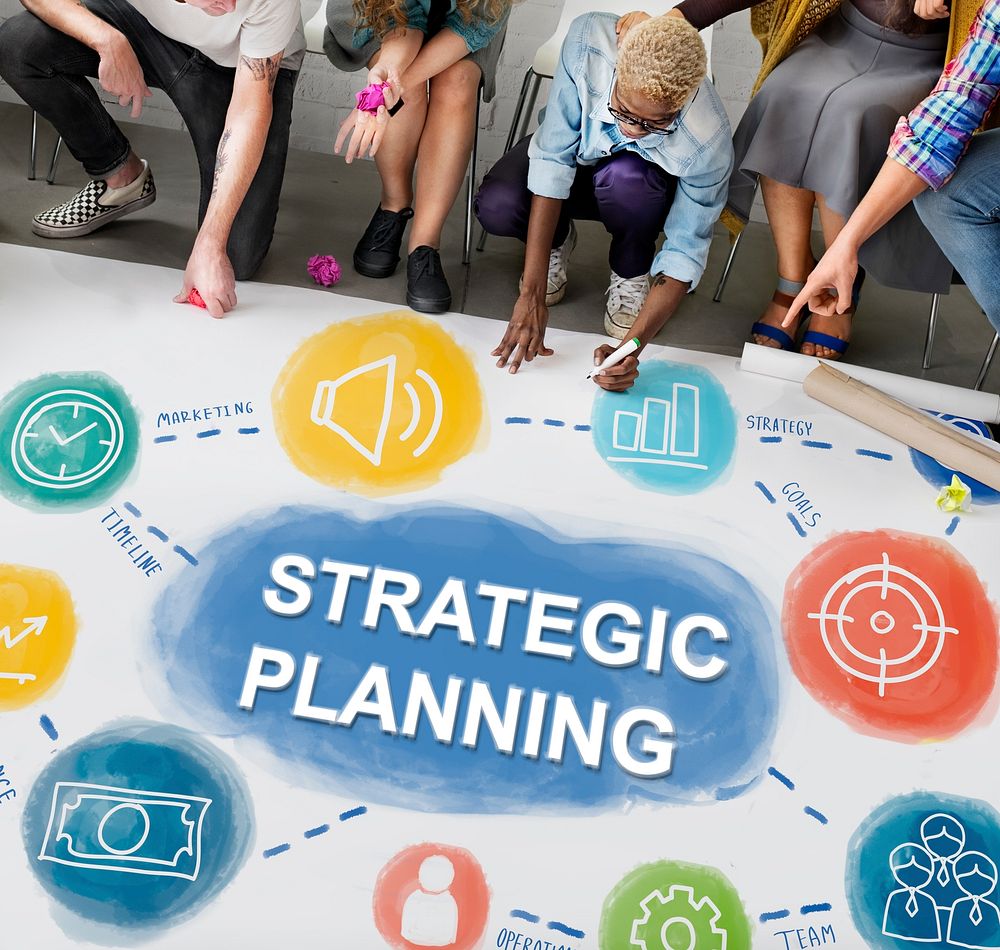 Strategy Planning Target Process Business Concept