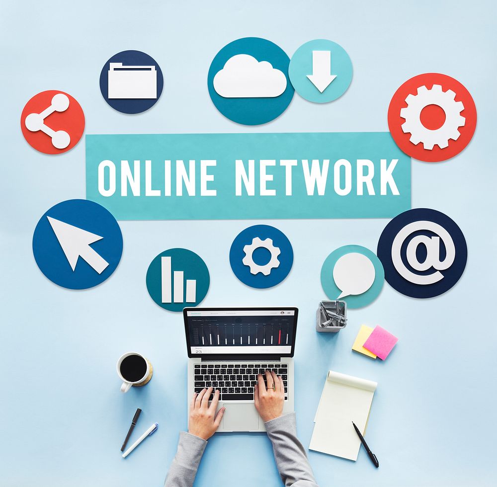 Online Network Connection Social Network Concept