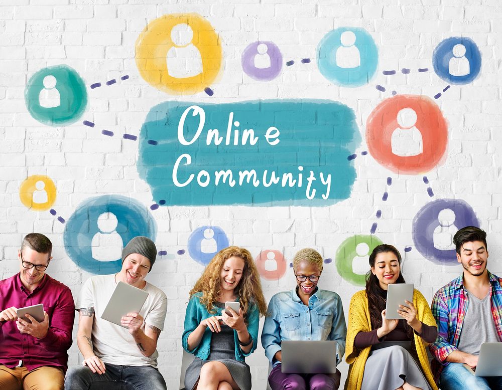 Online Community Sharing Communication Society | Premium Photo - rawpixel