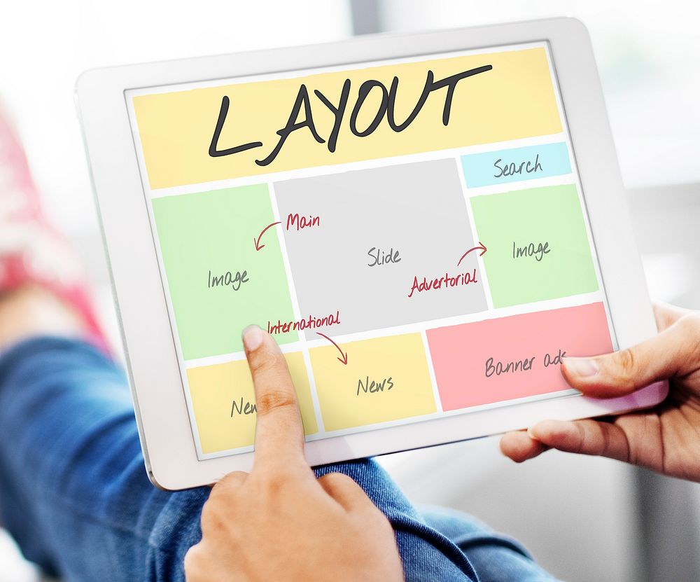 Layout Website Content Web Design Concept