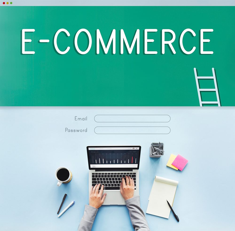 E-Commerce Online Banking Accounting Financial Concept