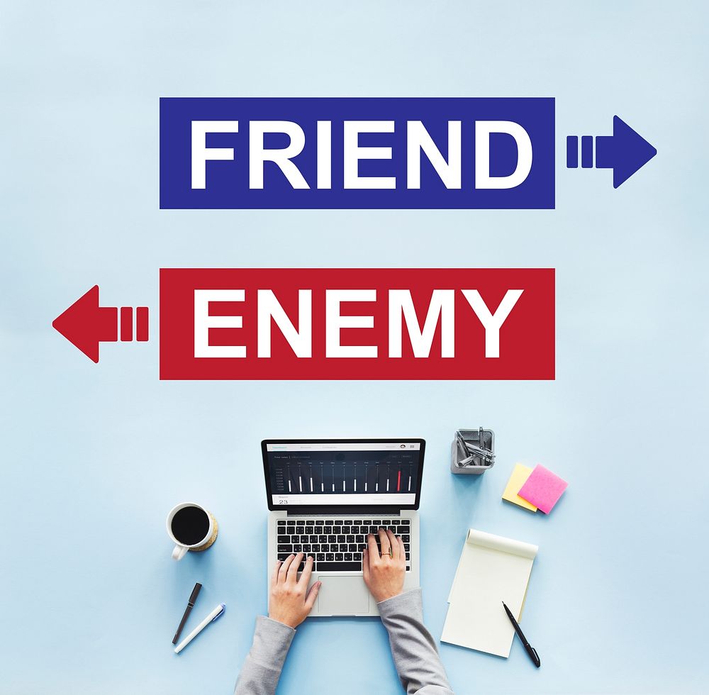 Friend Enemy Opposite Adversary Dilemma Choice Concept