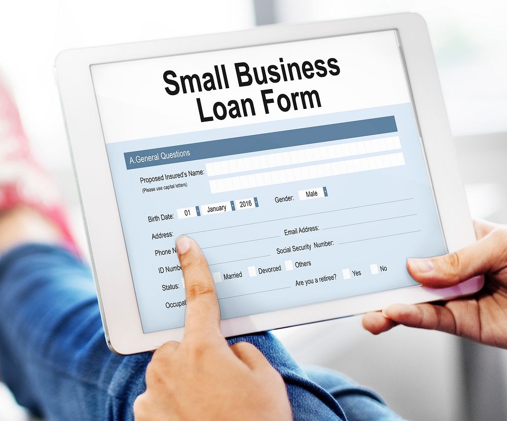 Samll Business Loan Form Tax Credits Niche Concept