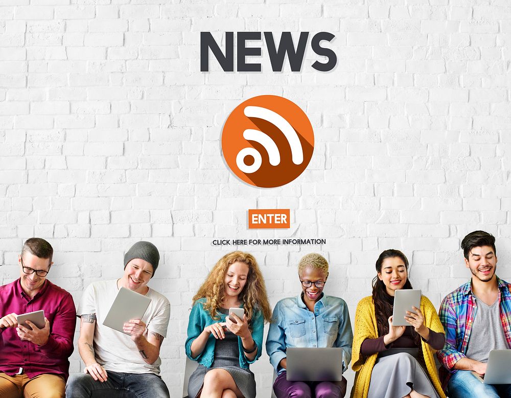 News Breaking Broadcast Inofrmation Media Feed Concept