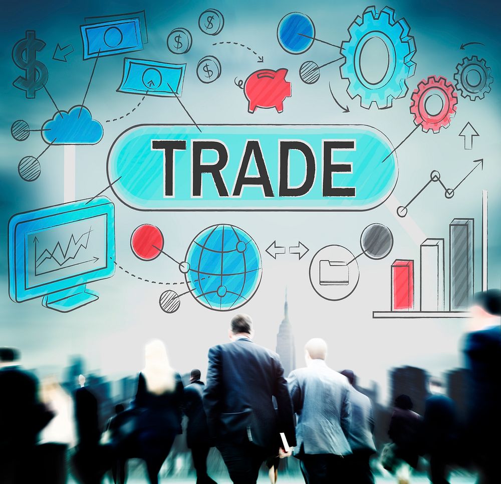 Trade Swap Deal Exchange Merchandise Commerce Concept