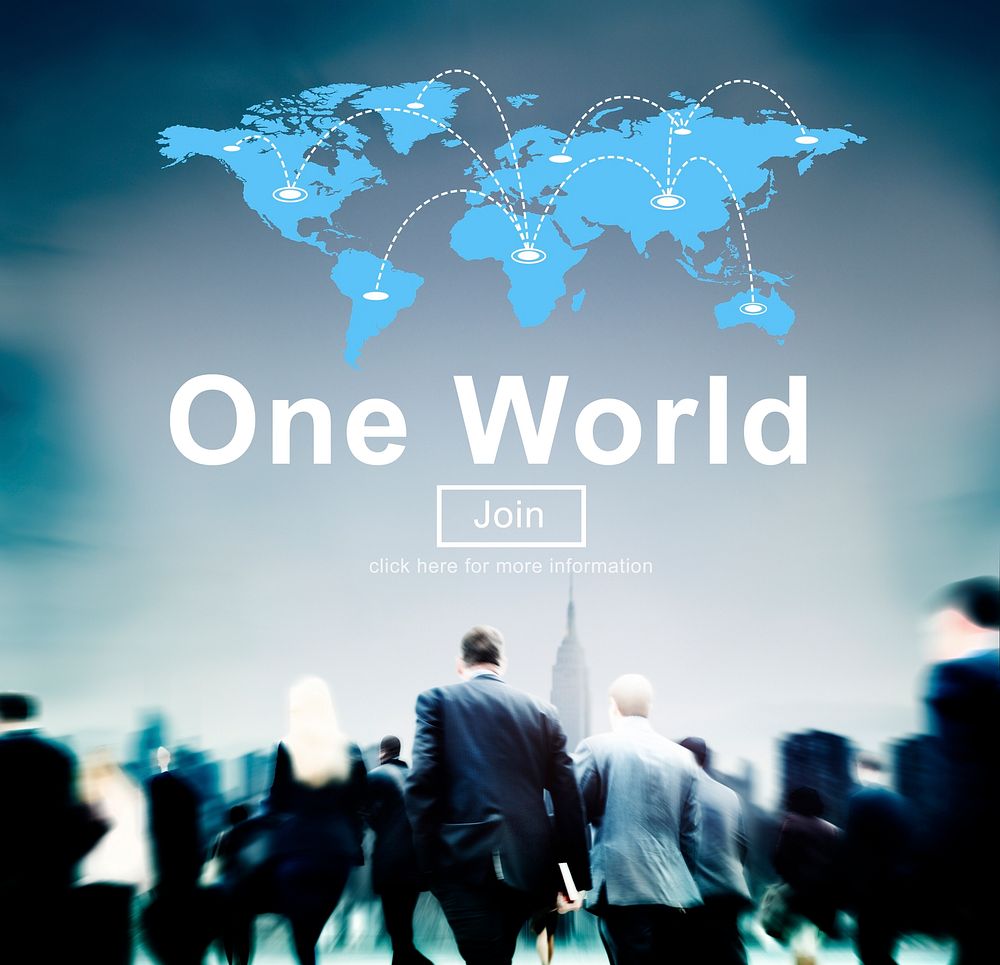 One World Society Globalization Earth Concept