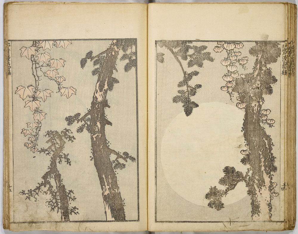 Random sketches by Hokusai volumes 1 to 11. Original public domain image from the MET museum.