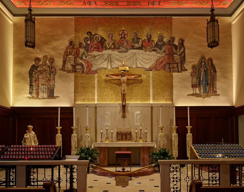                         A secondary altar inside the 1797 Cathedral of St. Augustine in St. Augustine, Florida              …