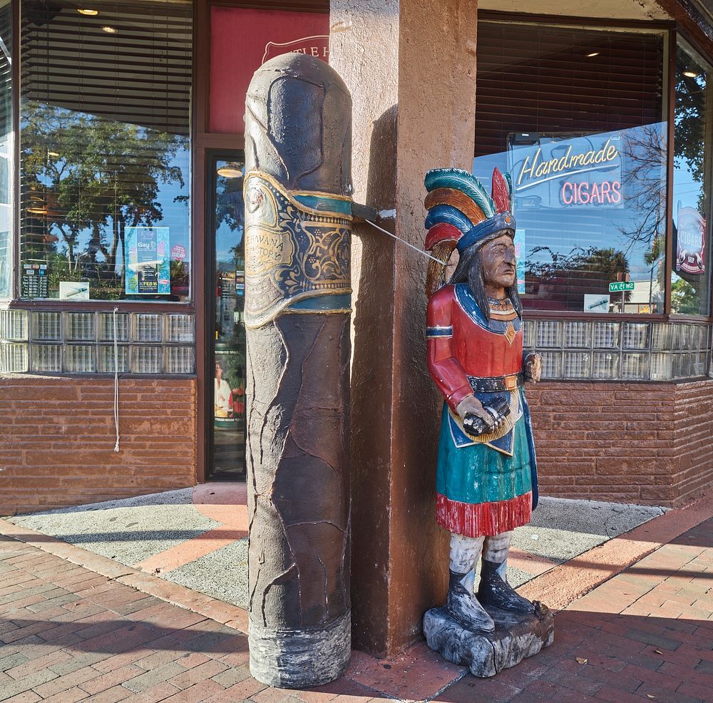                         A storefront includes a "cigar store Indian"  in the historic Little Havana neighborhood of Miami…