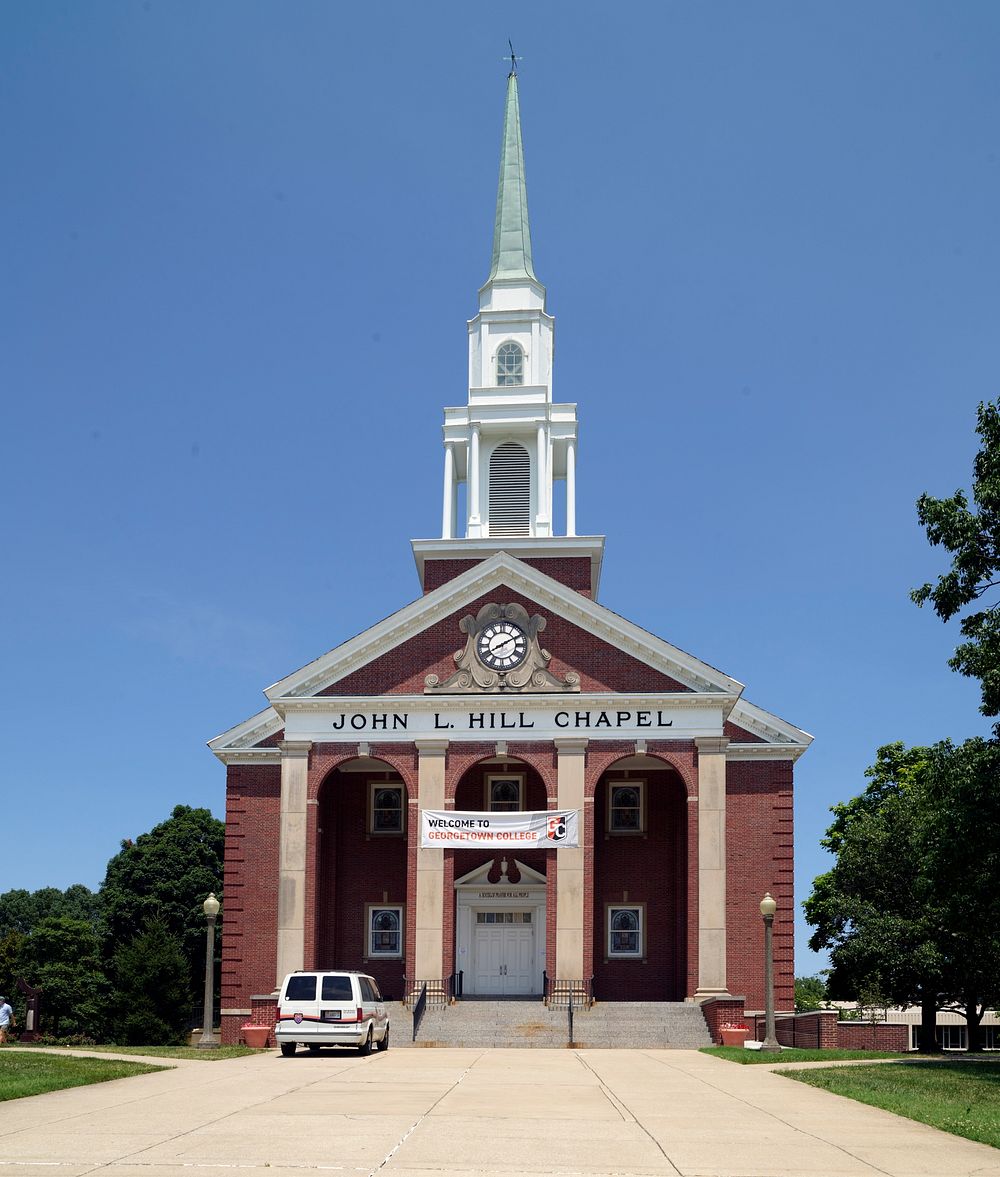                         The John L. Hill Chapel on the campus of Georgetown College in Georgetown, Kentucky                 …