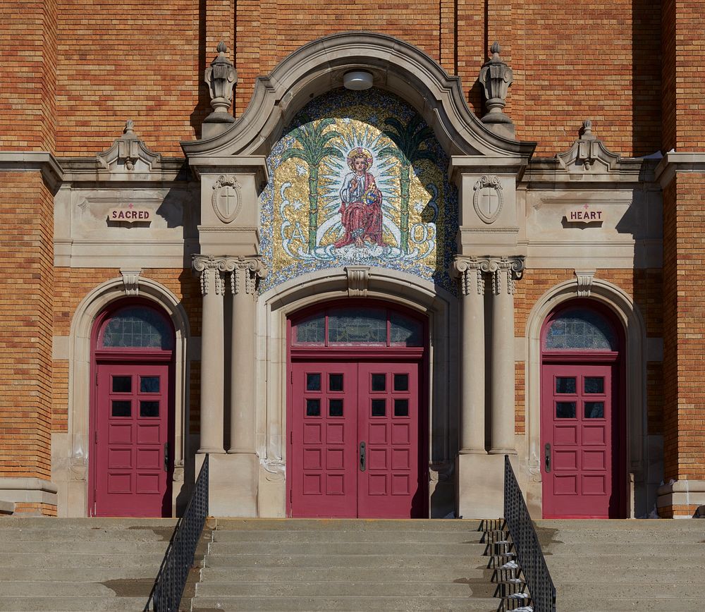 Entrance Sacred Heart Catholic Church Free Photo rawpixel