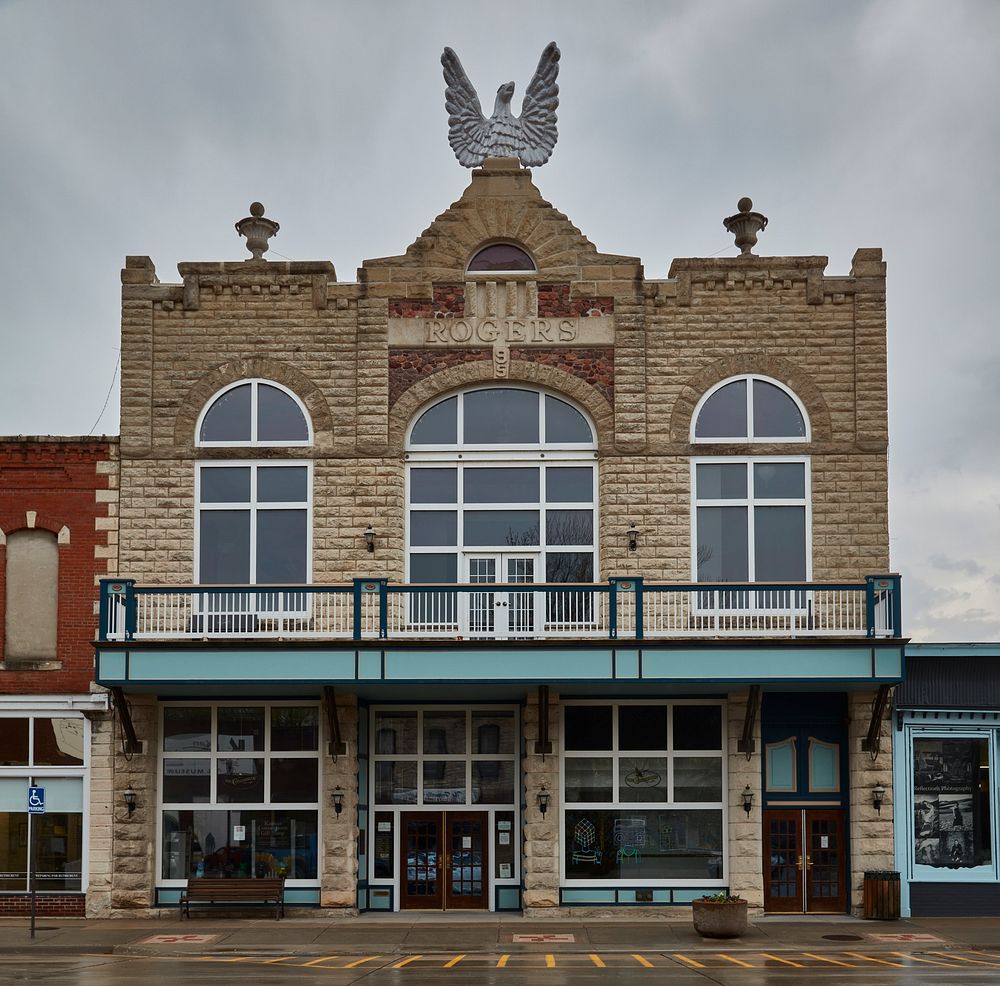                         The Columbian Theater Rogers Building in Wamego, a small town near Manhattan, Kansas                …