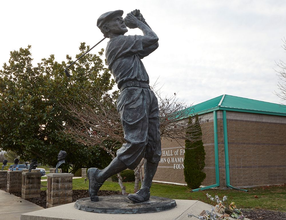                         Statue of Payne Stewart outside the Missouri Sports Hall of Fame in Springfield, Missouri           …
