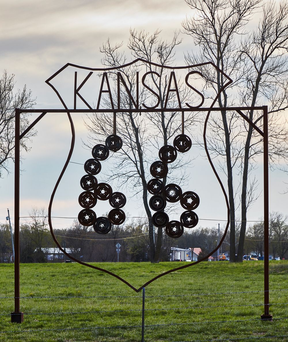                         Roadside art in Baxter Springs, one of only two small towns (Galena is the other) in the ever-so…