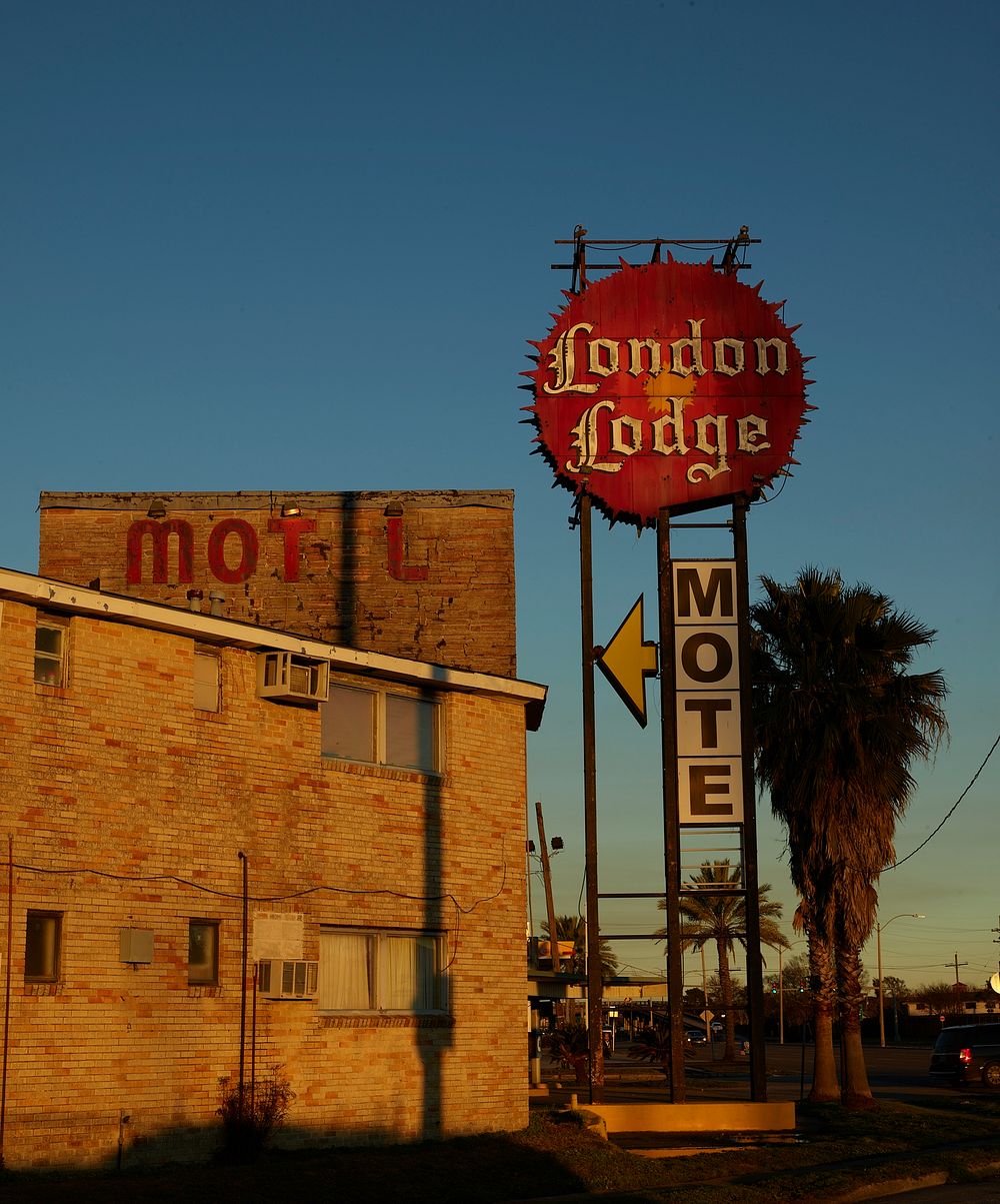                         The vintage London Lodge Motel, the word "motel" missing its m, stands in Metairie, Louisiana, along…