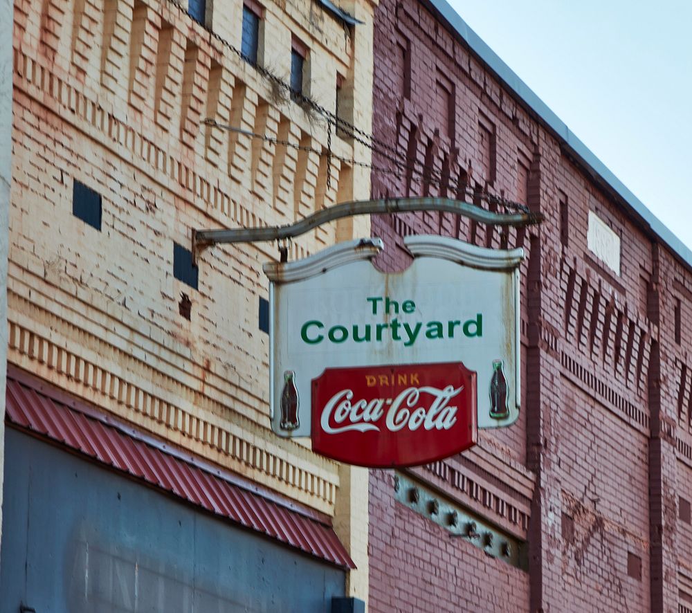                         An old Coca-Cola sign that was not here long for this location in Rockwood, Tennessee, a city of…