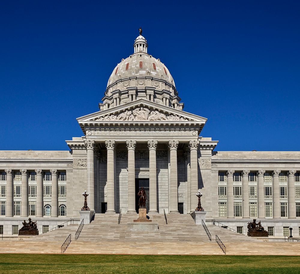                         The Missouri Capitol in Jefferson City, the capital city of the midwest-U.S. state                  …