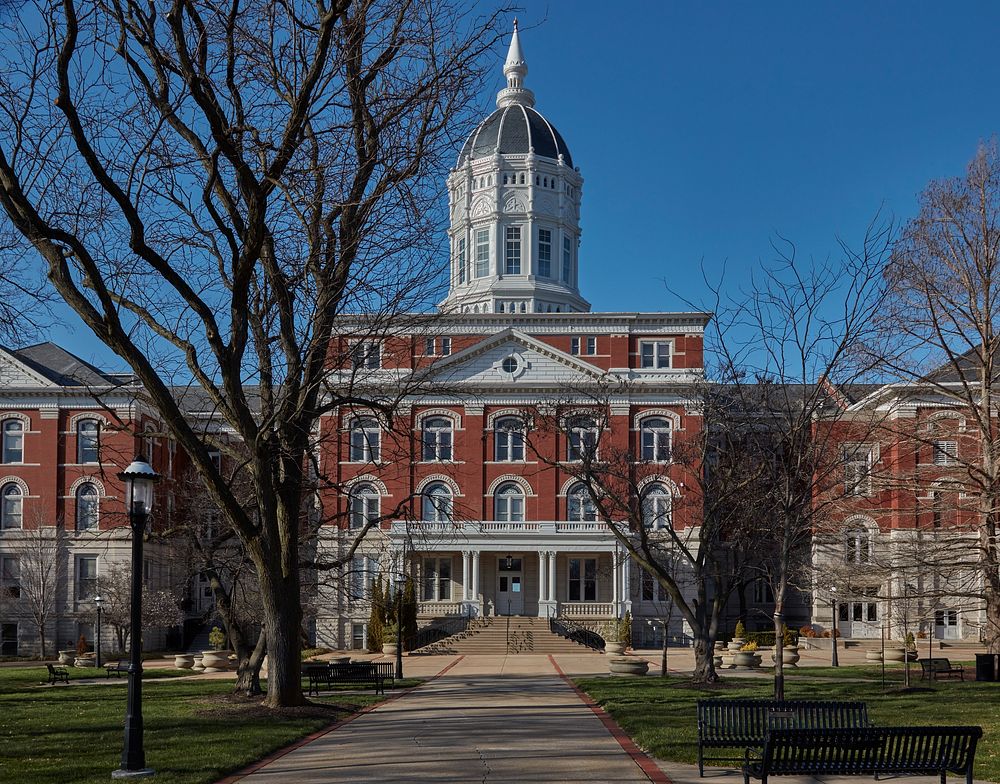                         Jesse Hall, the main administration building at the University of Missouri in Columbia, was…