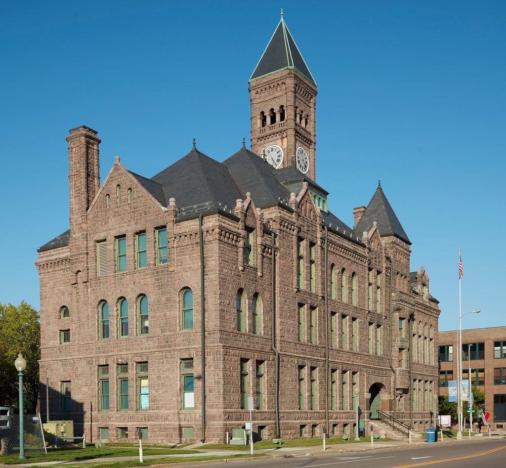                         The Old Minnehaha County Courthouse in Sioux Falls, a city of 180,000 or so people (as of 2021) that…