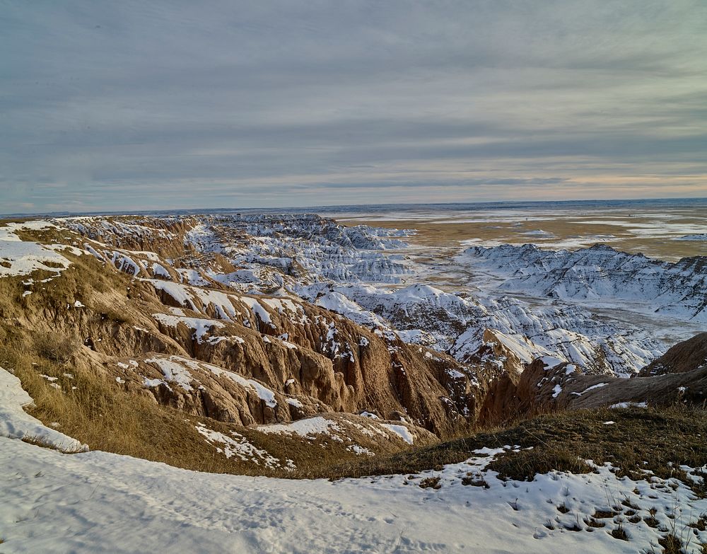                         Late-December view of western South Dakota's Badlands National Park, southeast of Rapid City, when…