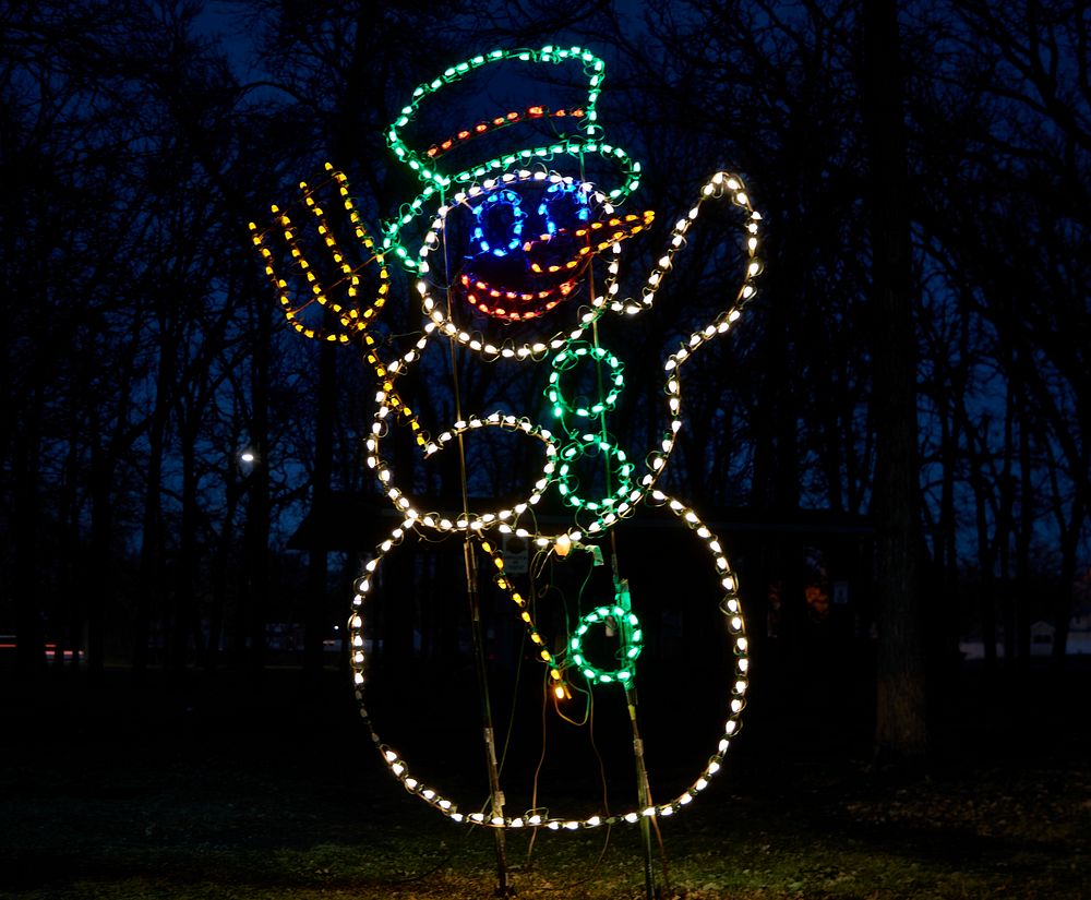                         An example at the Christmas in the Park annual light display, sponsored by the local Sertoma Club…