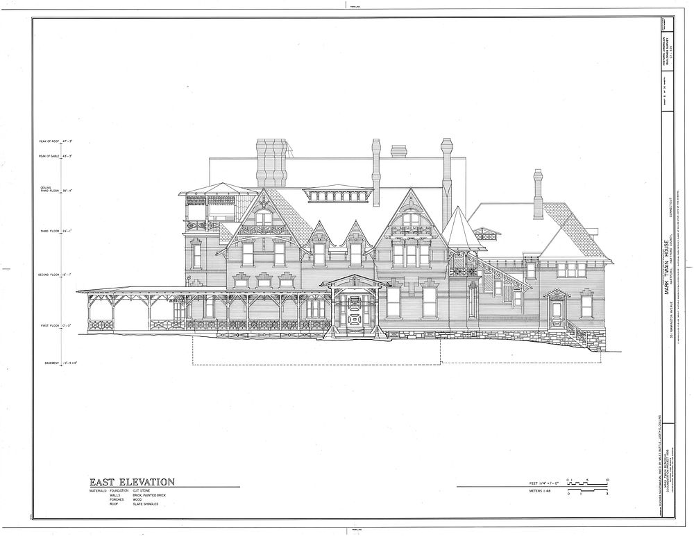 Mark Twain House, 351 Farmington Avenue (corrected from original address of 531 Farmington Avenue), Hartford, Hartford…