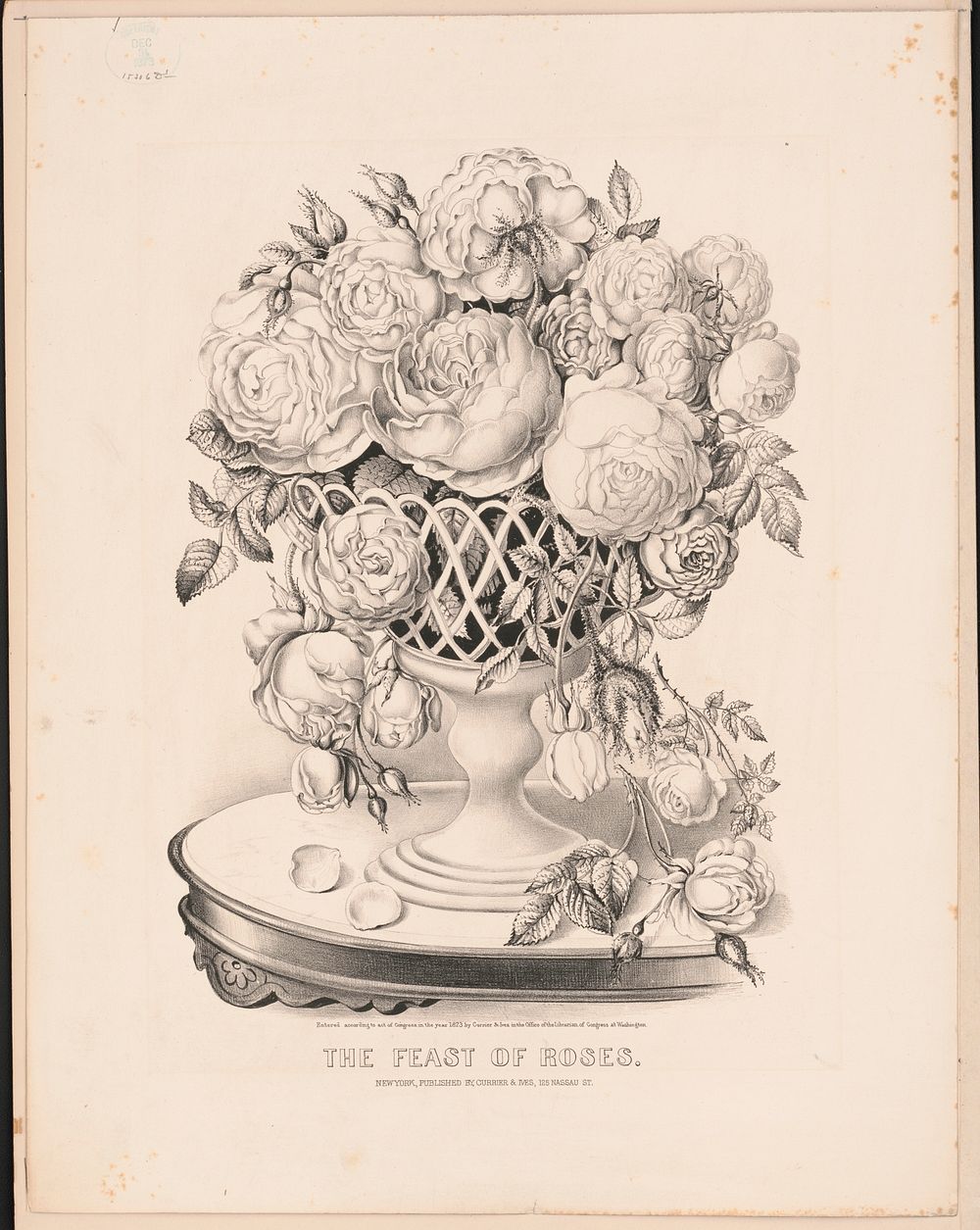 The feast of roses, Currier & Ives.