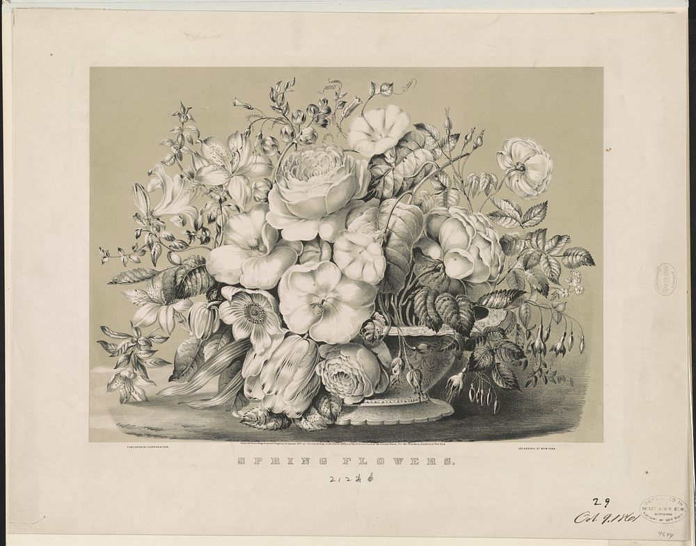 Spring flowers, Currier & Ives.