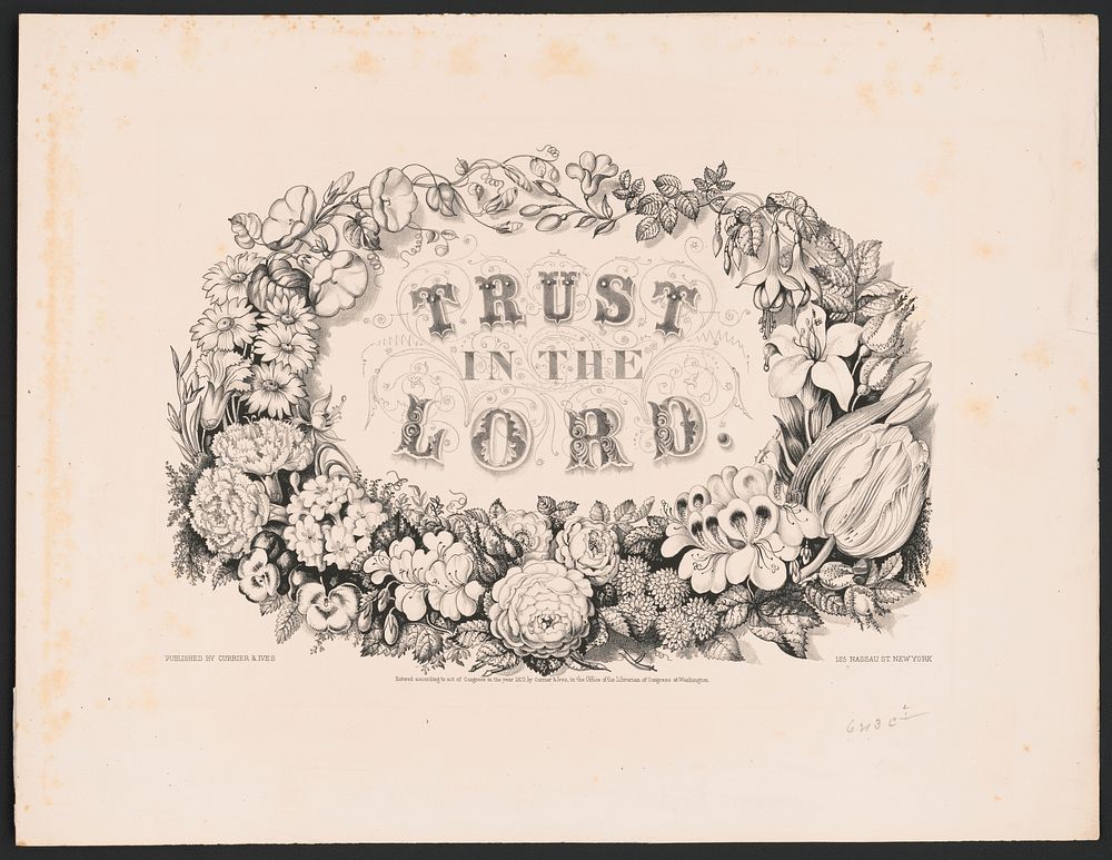 Trust in the Lord, Currier & Ives.